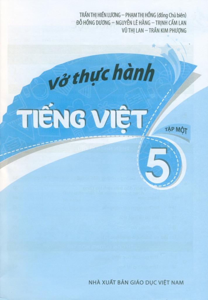 VỞ THỰC HÀNH TIẾNG VIỆT LỚP 5 - TẬP 1 (Kết nối tri thức với cuộc sống)